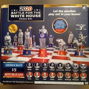 Battle For The White House Election Donald Trump Biden Chess Set 2020 Sealed